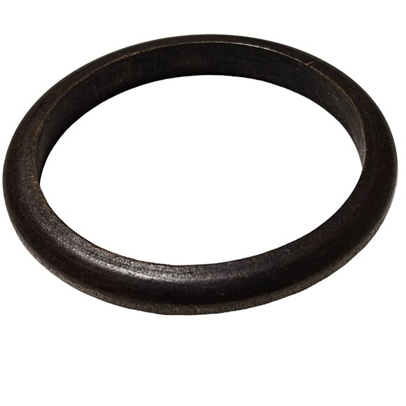 Vintage Dark Wood Circular Bangle Bracelet Boho Natural Fashion Jewelry Unisex - Picture 1 of 4